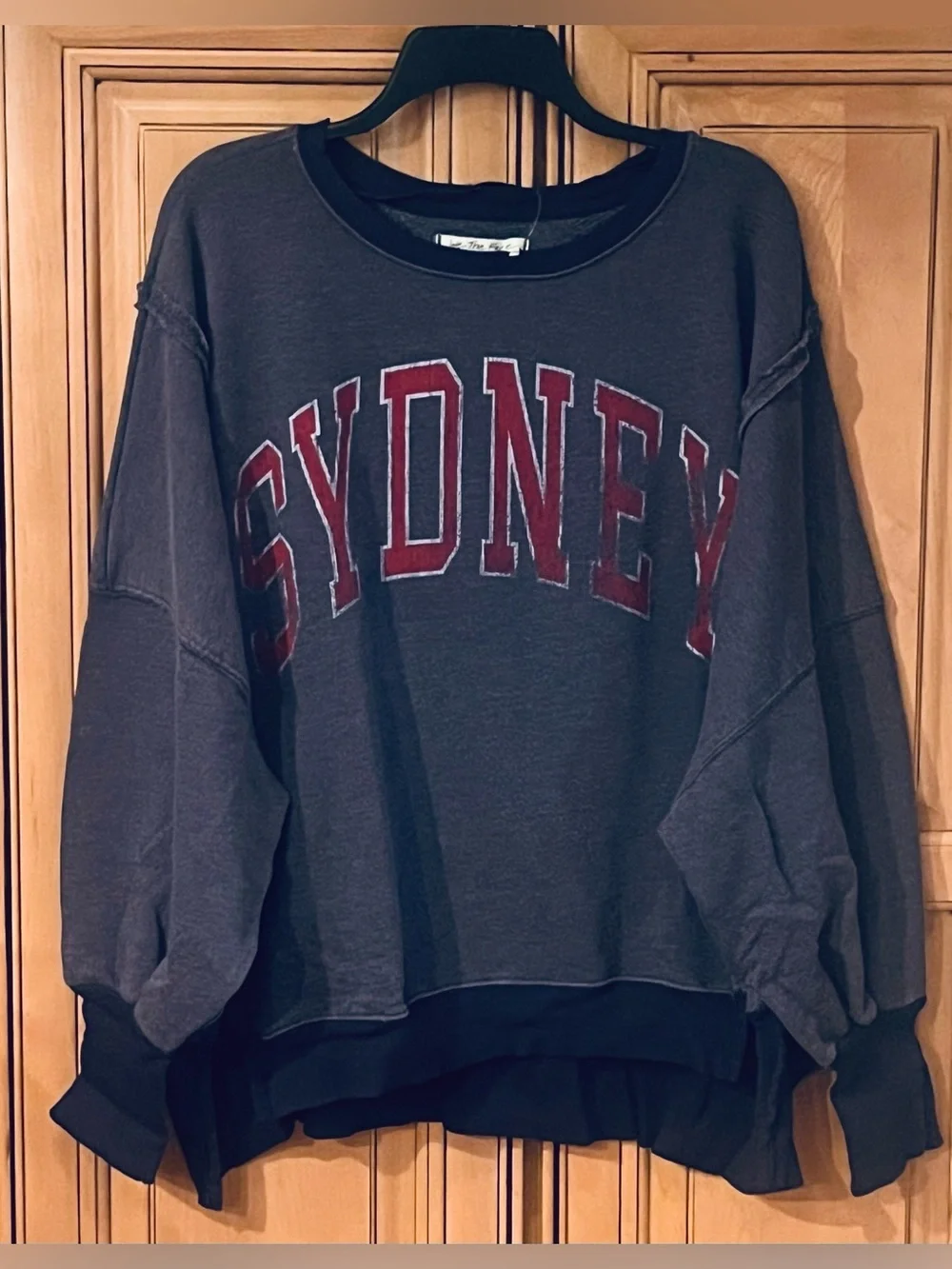 NWT Free People Sydney Graphic Camden Sweatshirt